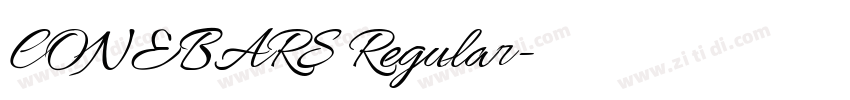 CONEBARS Regular字体转换 CONEBARS Regular字体转换